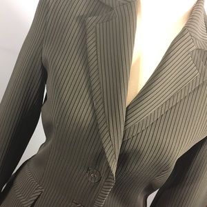 Awesome gray stripe skirt suit